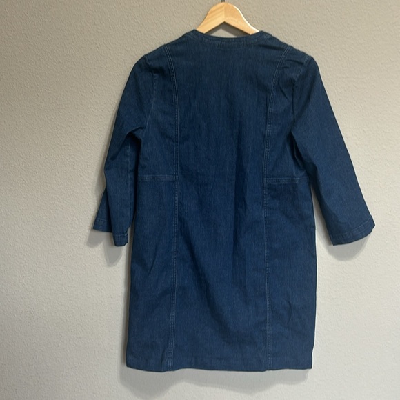 J Jill Denim Petite Small oversized lace up dress - Picture 8 of 8